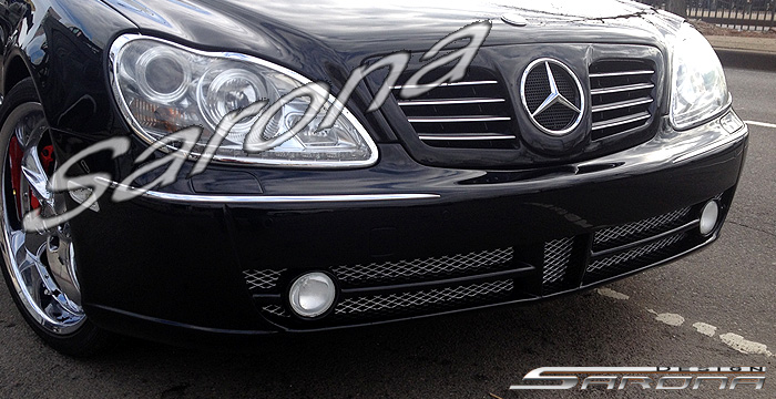 Custom Mercedes S Class  Sedan Front Bumper (2000 - 2002) - $590.00 (Part #MB-095-FB)